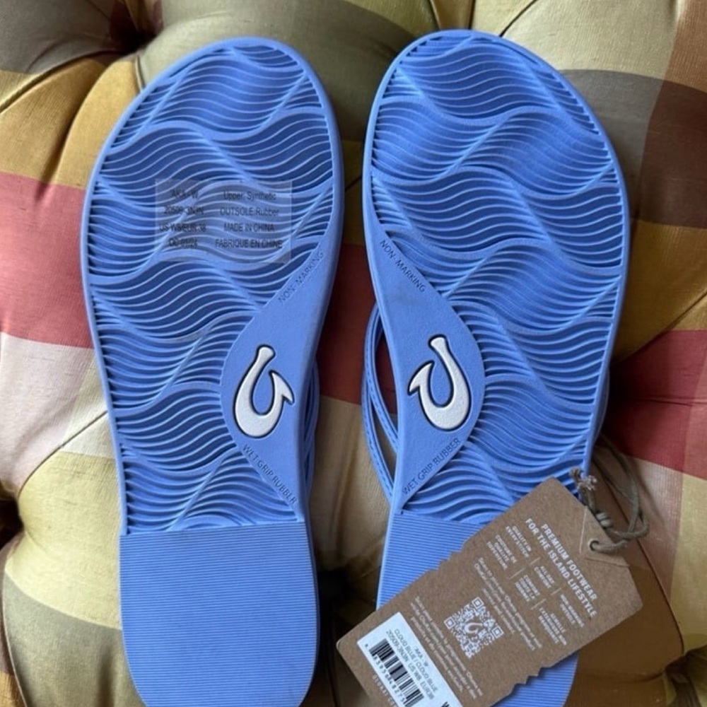 OLUKAI Women's Aka Sandals Cloud Blue Multiple Sizes $70 - Picture 3 of 7